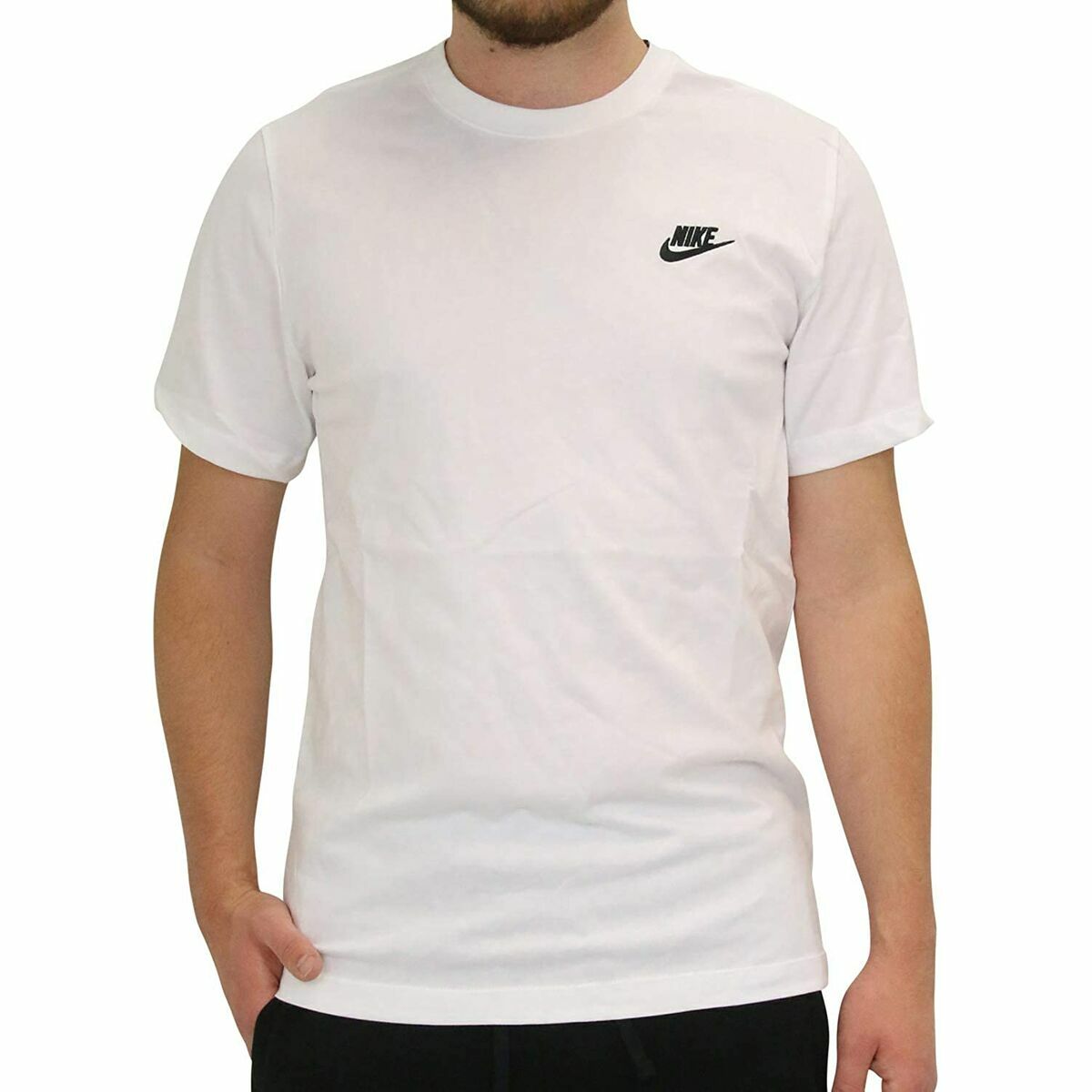Camiseta de manga corta para hombre Nike AR4997 101 Blanca para hombre