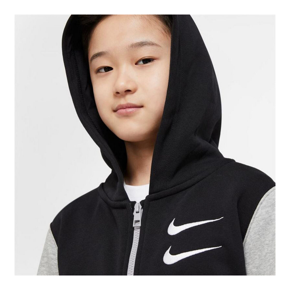 Chaqueta deportiva Nike Swoosh gris oscuro