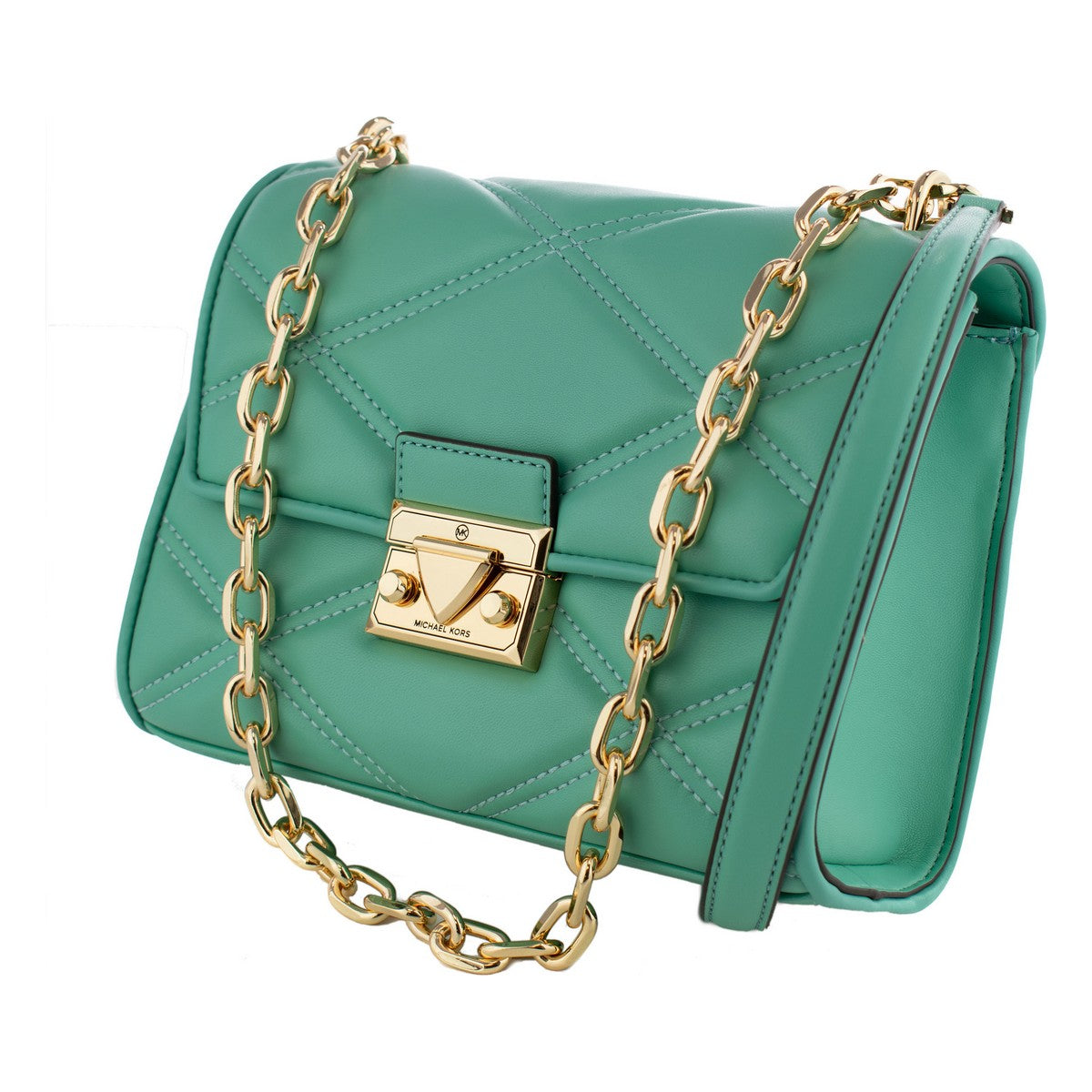 Bolso de mano para mujer Michael Kors 35S2GNRL2U-SEAFOAM Azul 24 x 20 x 7 cm