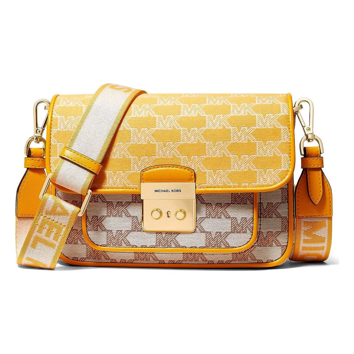 Sac à main pour femme Michael Kors 35T2GS9M2J-BUTTER-MULTI Jaune 22 x 18 x