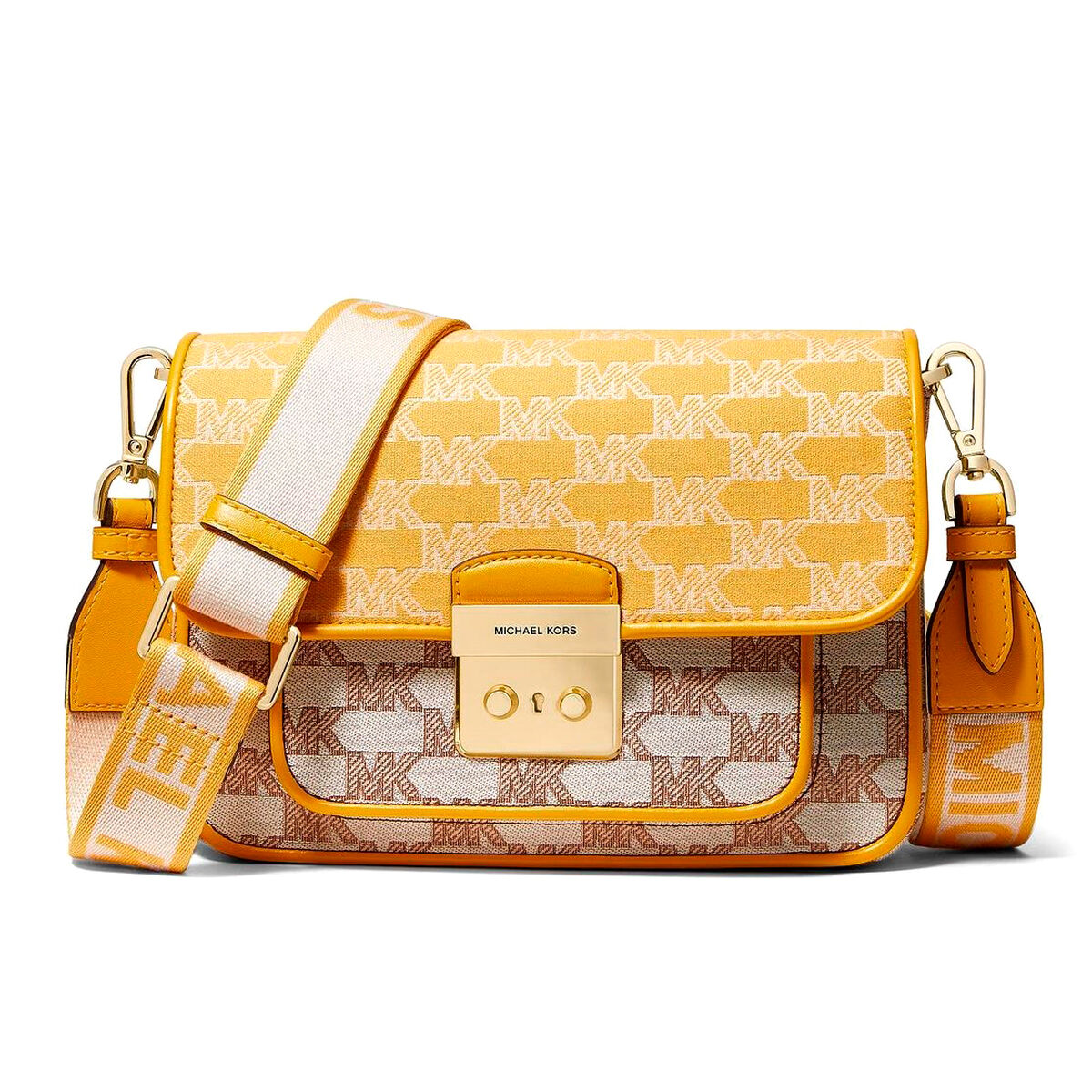 Sac à main pour femme Michael Kors 35T2GS9M2J-BUTTER-MULTI Jaune 22 x 18 x