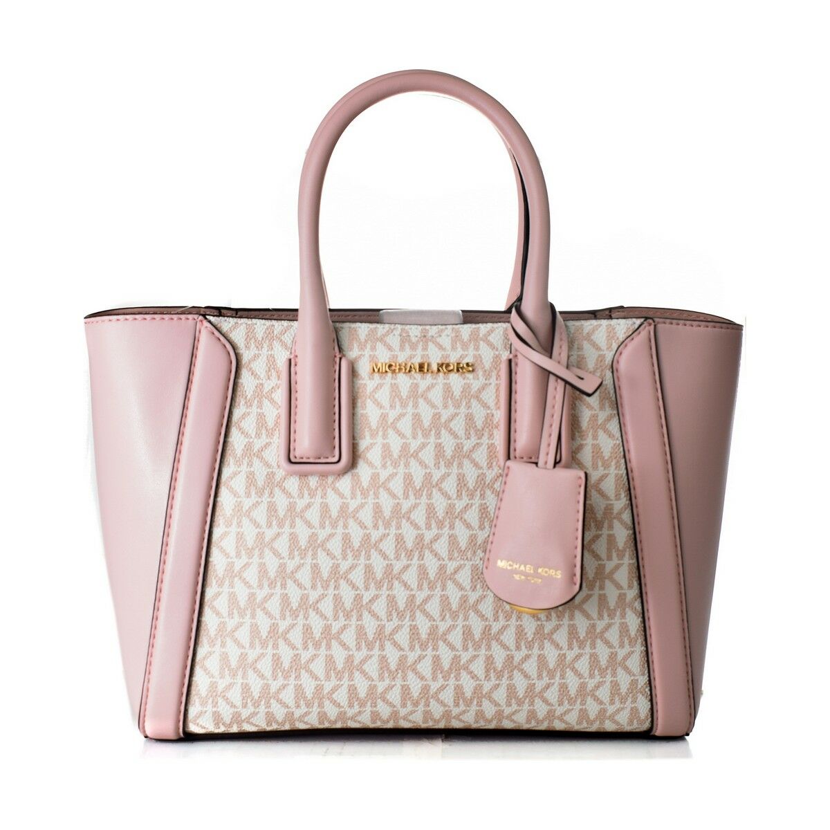 Bolso de mano para mujer Michael Kors 35F2G6KC5V-OPTWHT-RSGLD Rosa 26 x 20 x 11