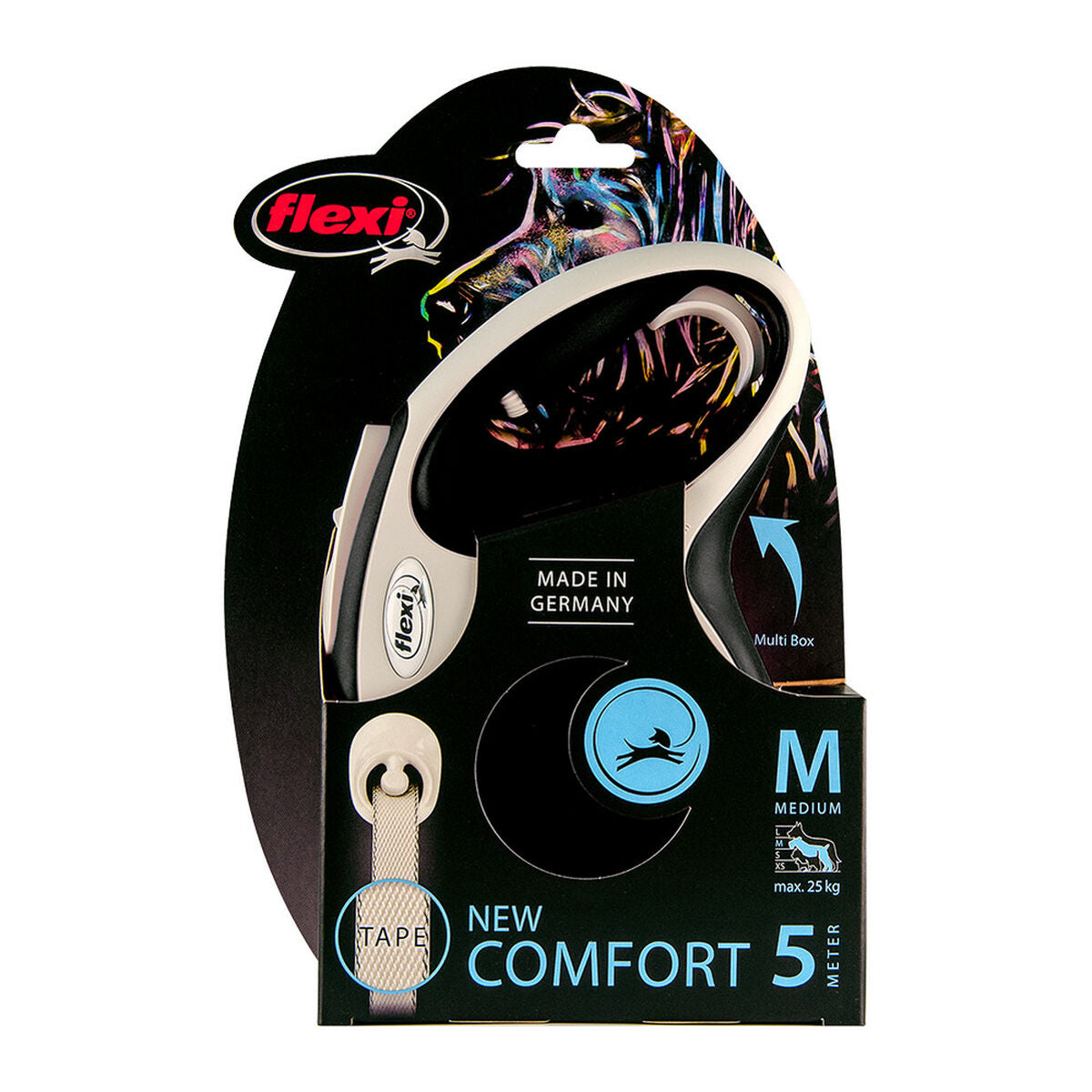 Correa para perros Flexi NEW COMFORT 8 m Negro Talla L