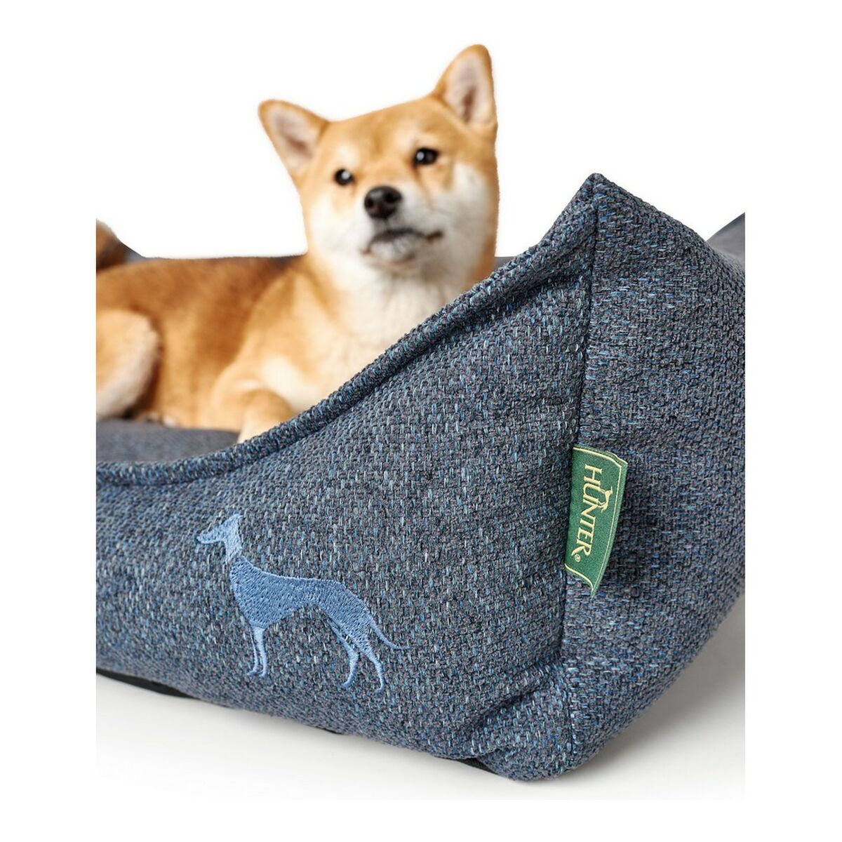 Sofá para perros Hunter Azul Praga 90 x 70 cm