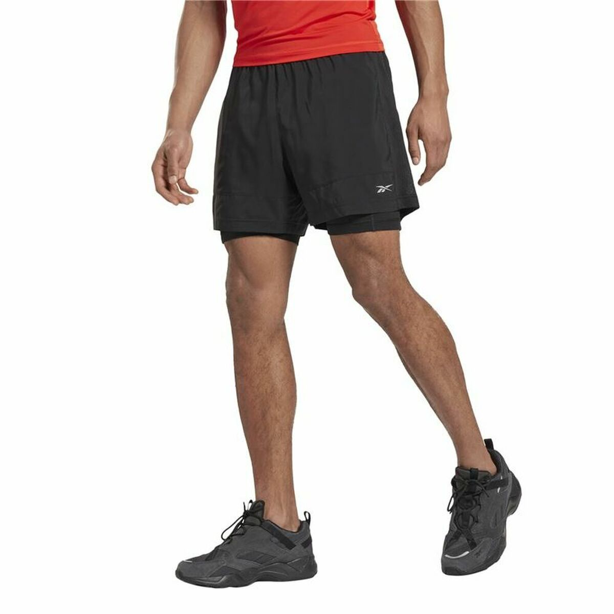 Pantalones cortos deportivos para hombre Reebok Running Essentials Negro