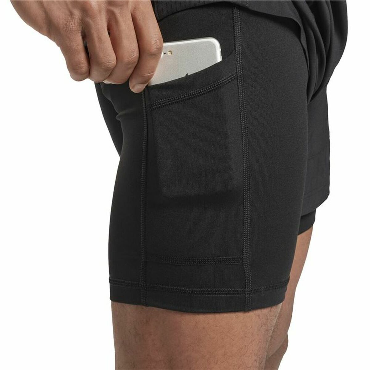 Pantalones cortos deportivos para hombre Reebok Running Essentials Negro