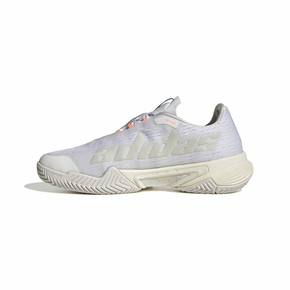 Zapatillas de tenis Adidas Barricade para hombre blancas