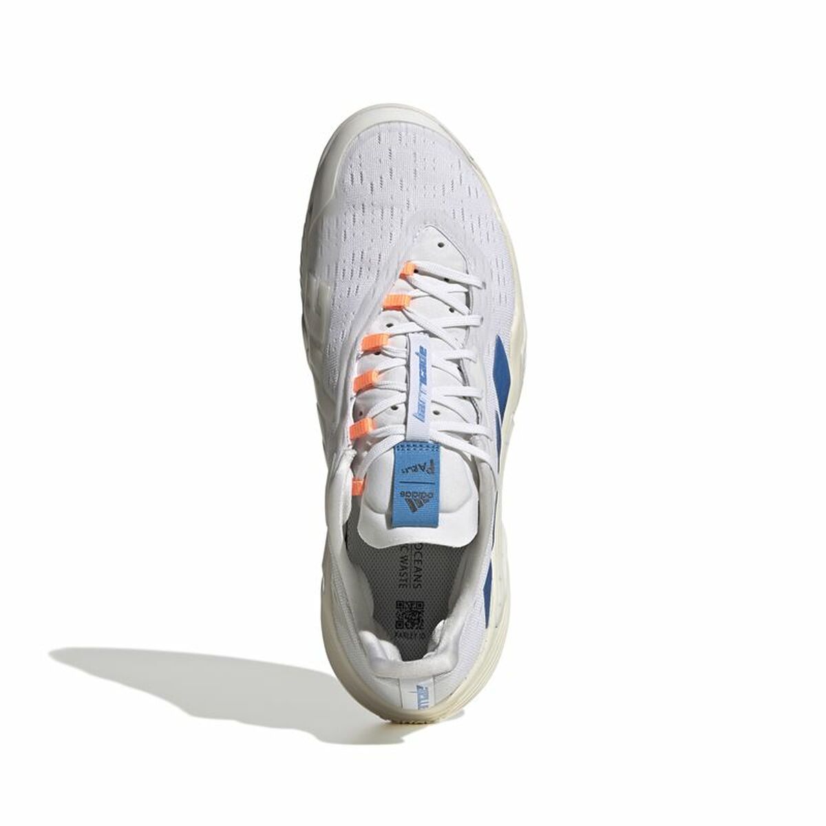 Zapatillas de tenis Adidas Barricade para hombre blancas