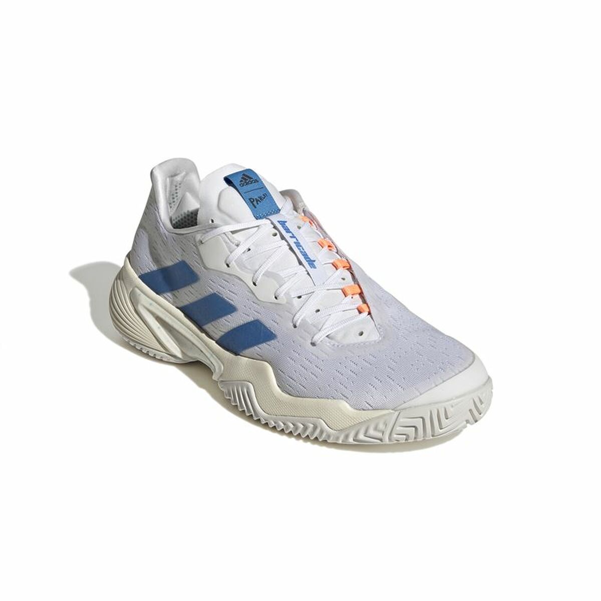 Zapatillas de tenis Adidas Barricade para hombre blancas