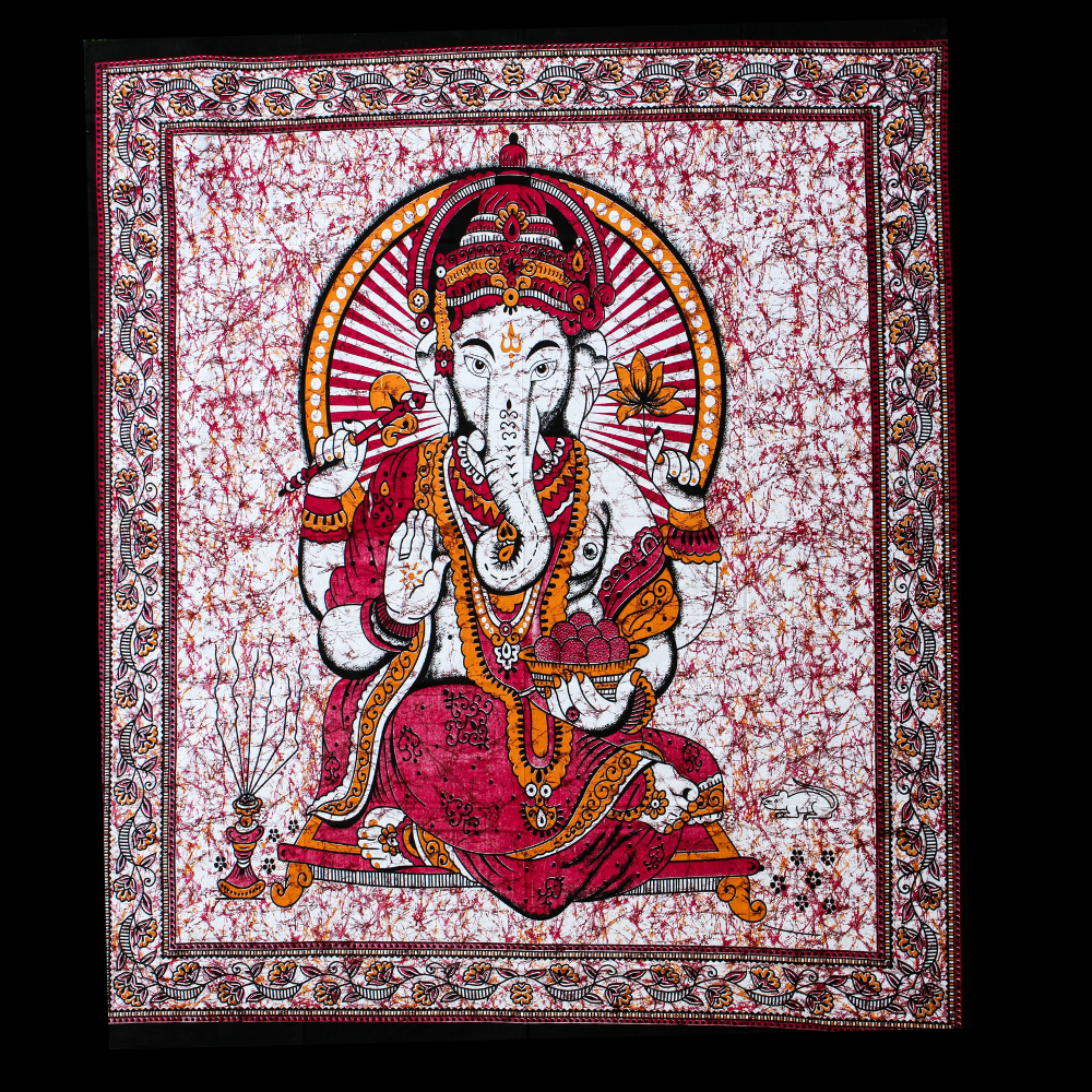 Tenture murale en algodón "Protection de Ganesh"