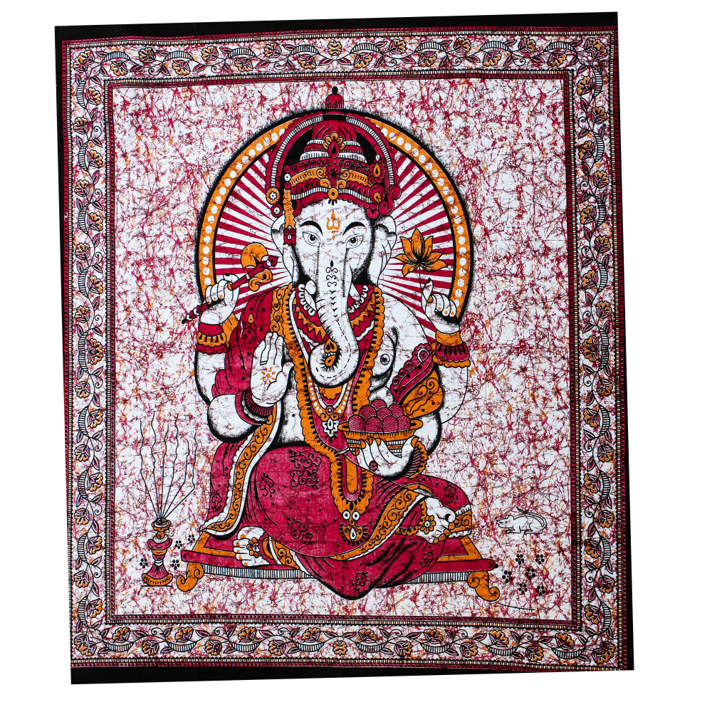 Tenture murale en algodón "Protection de Ganesh"