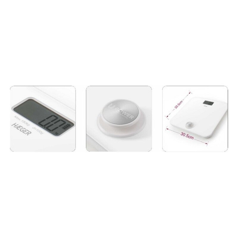 Digital Bathroom Scales Haeger U-Power 180 kg
