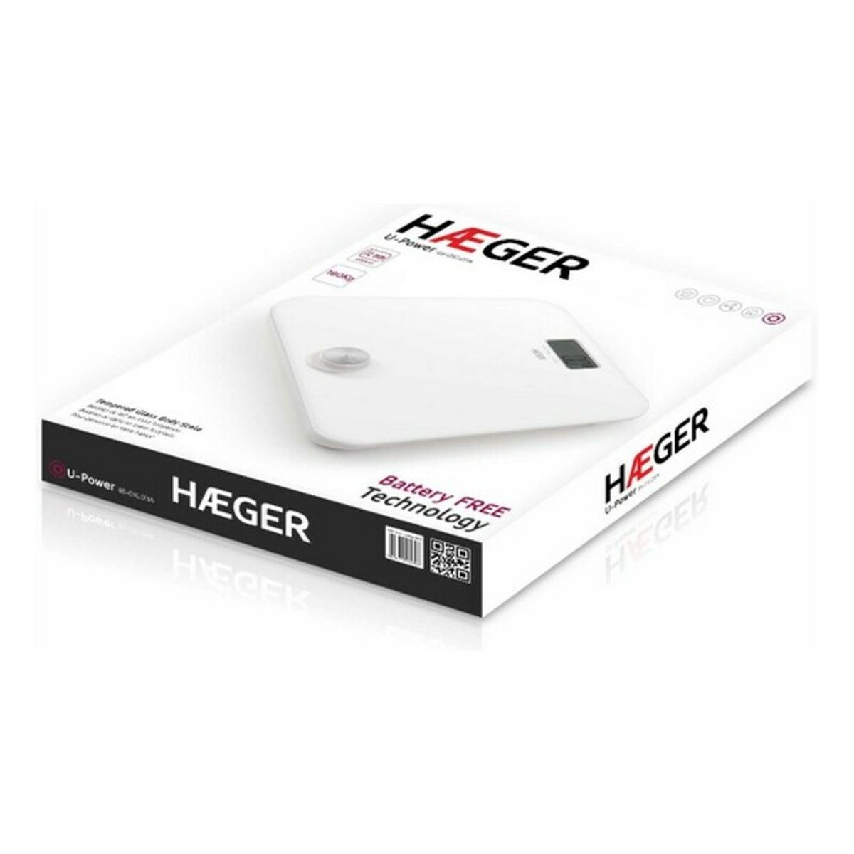 Digital Bathroom Scales Haeger U-Power 180 kg