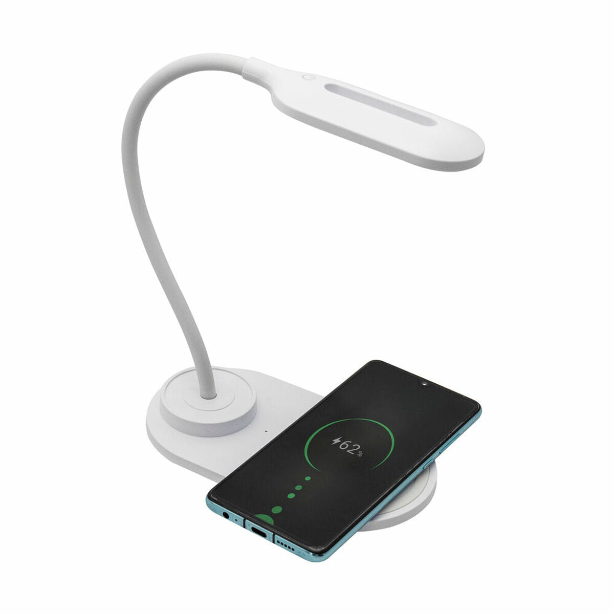 Lámpara LED con cargador inalámbrico para smartphones Denver Electronics