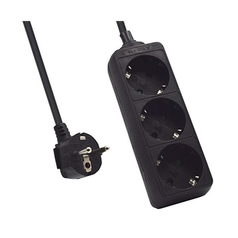 Bloc multiprise 3 prises sans interrupteur Ewent EW395 3680 W