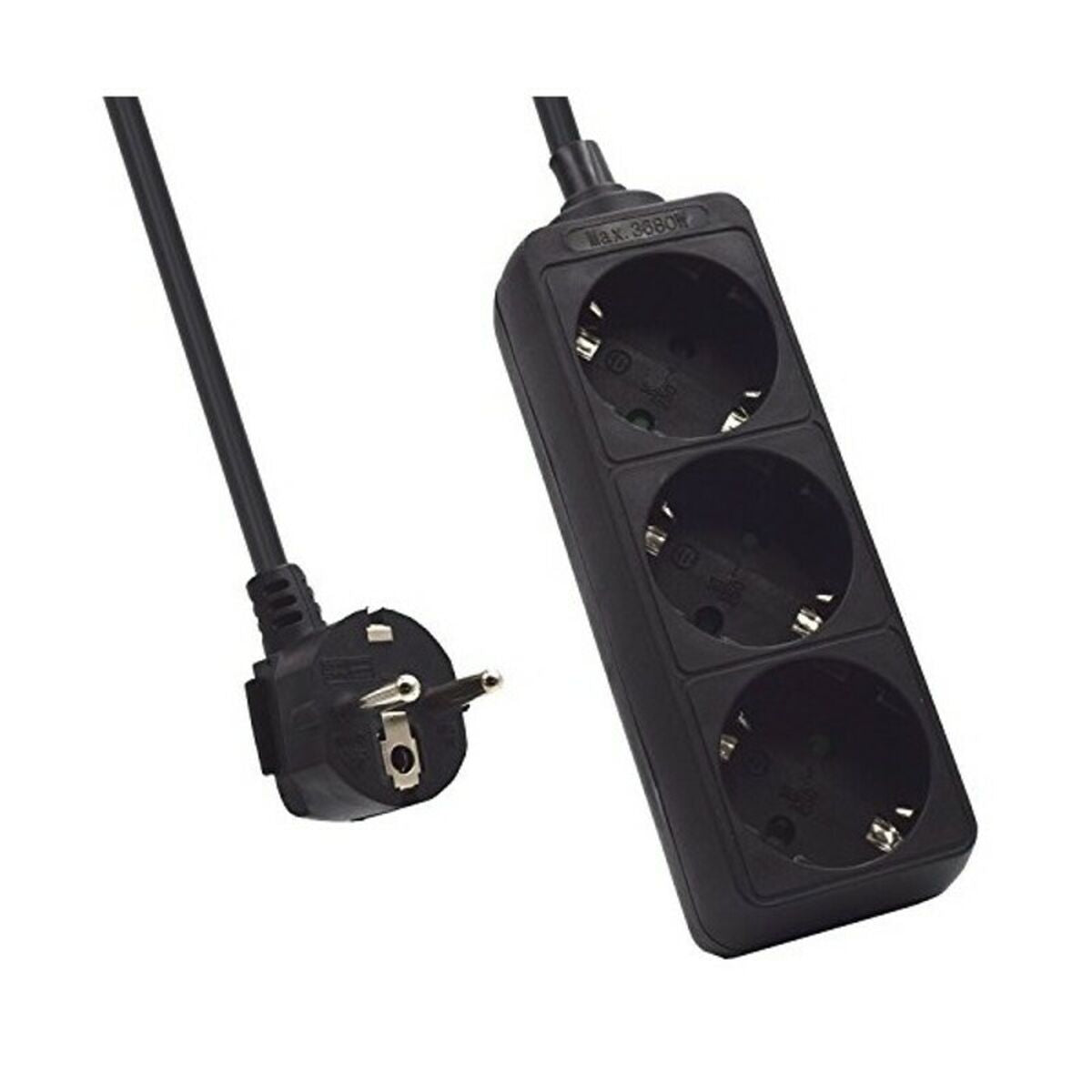 Bloc multiprise 3 prises sans interrupteur Ewent EW395 3680 W