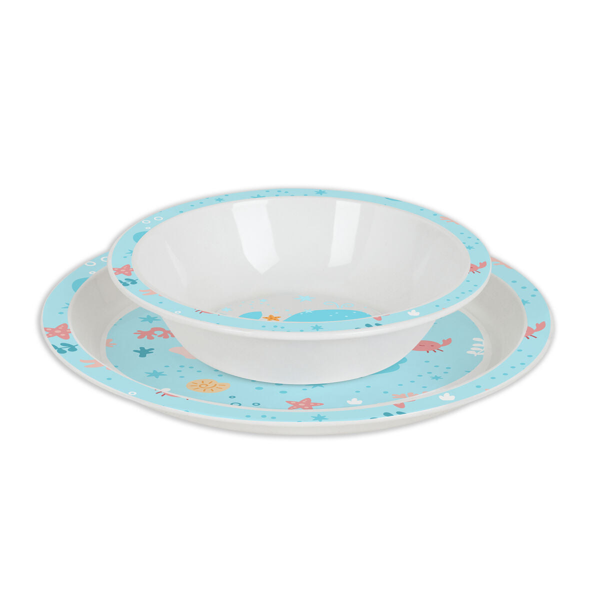 Children’s Dinner Set Safta Ballenita Polyurethane (4 Pieces)