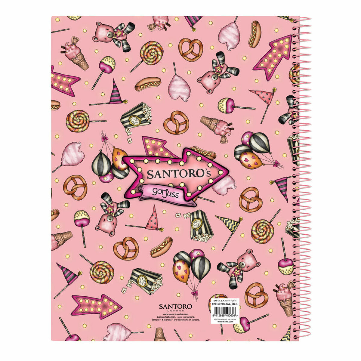 Notebook Gorjuss Carousel Salmon A4