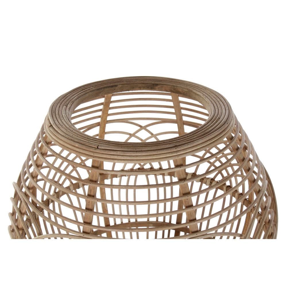 Floor Lamp DKD Home Decor Natural Black Metal Rattan 220 V 50 W 50 x
