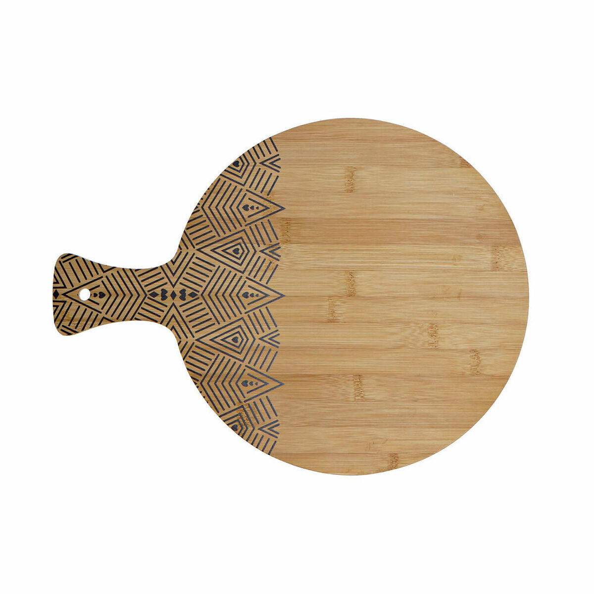 Cutting board DKD Home Decor Black Natural Bamboo Rectangular 30 x 40