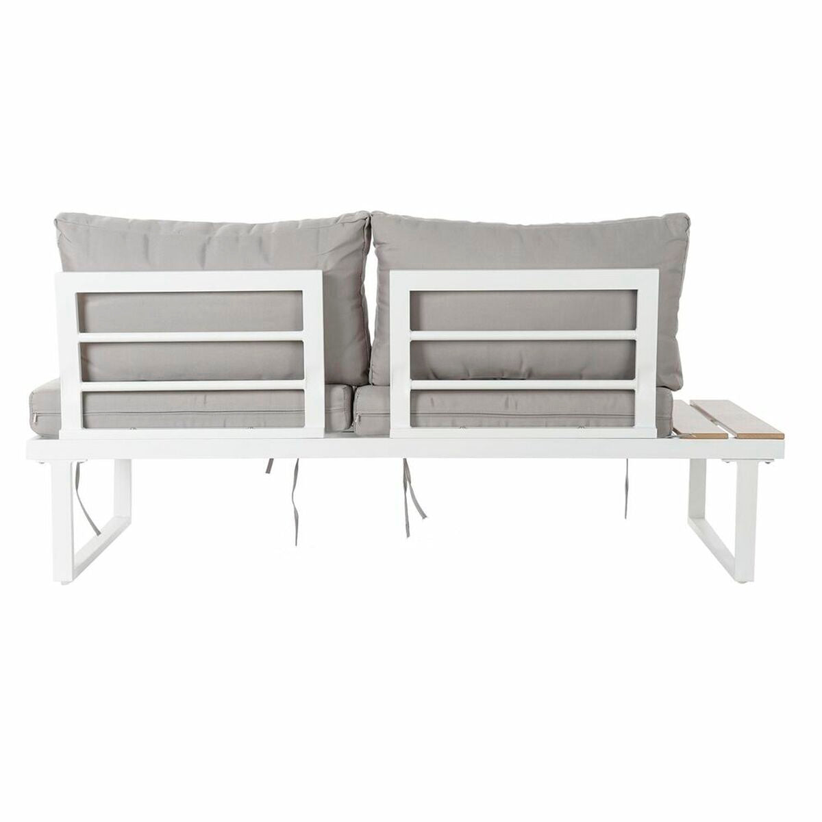 Sofá de jardín DKD Home Decor Gris Resina Acero 231 x 219 x 74 cm 231 x