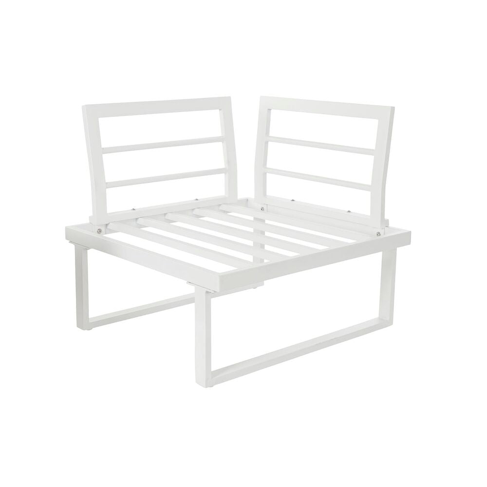 Sofá de jardín DKD Home Decor Gris Resina Acero 231 x 219 x 74 cm 231 x
