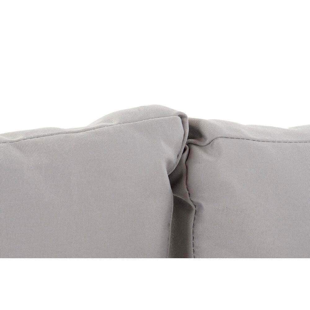 Sofá de jardín DKD Home Decor Gris Resina Acero 231 x 219 x 74 cm 231 x
