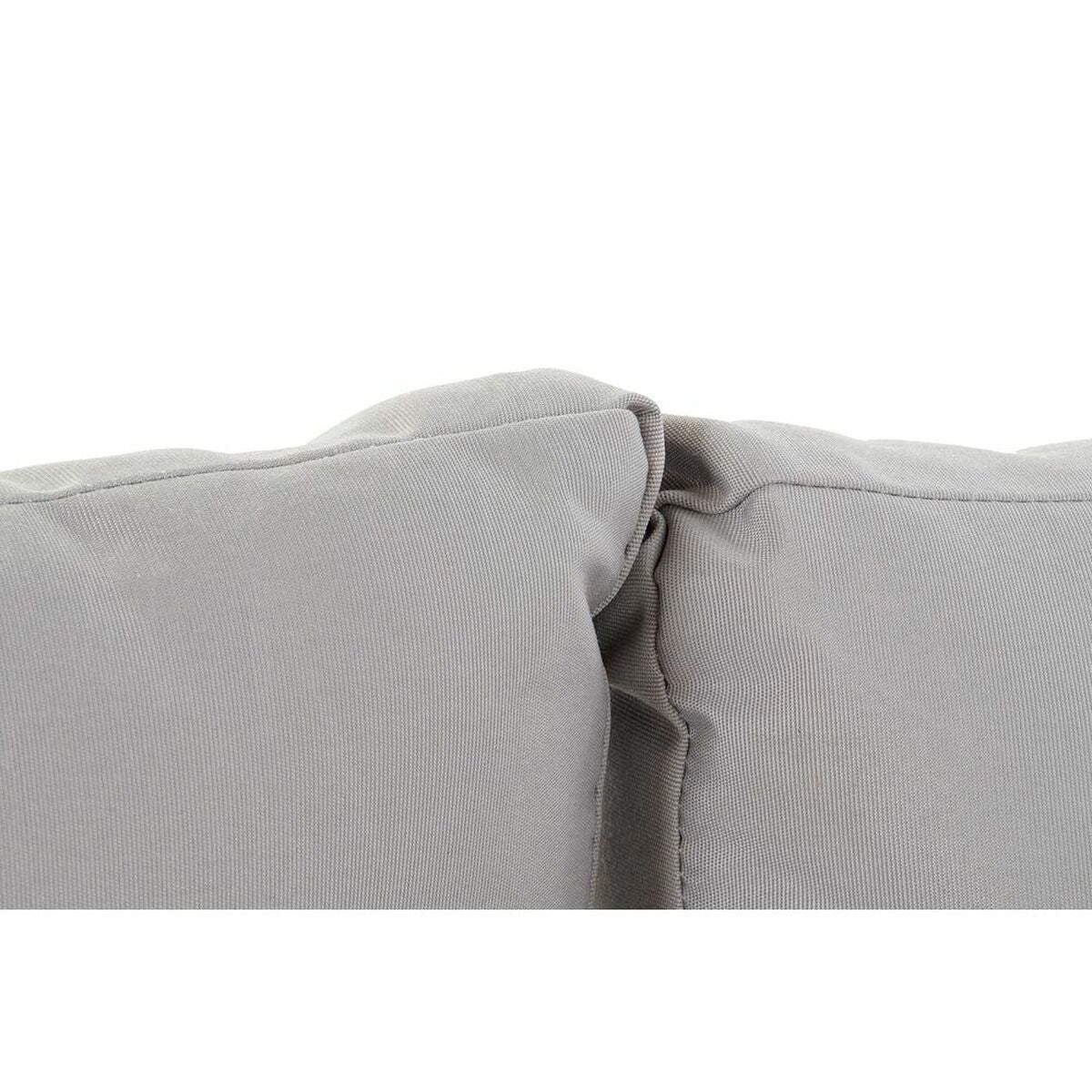 Sofá de jardín DKD Home Decor Gris Resina Acero 231 x 219 x 74 cm 231 x