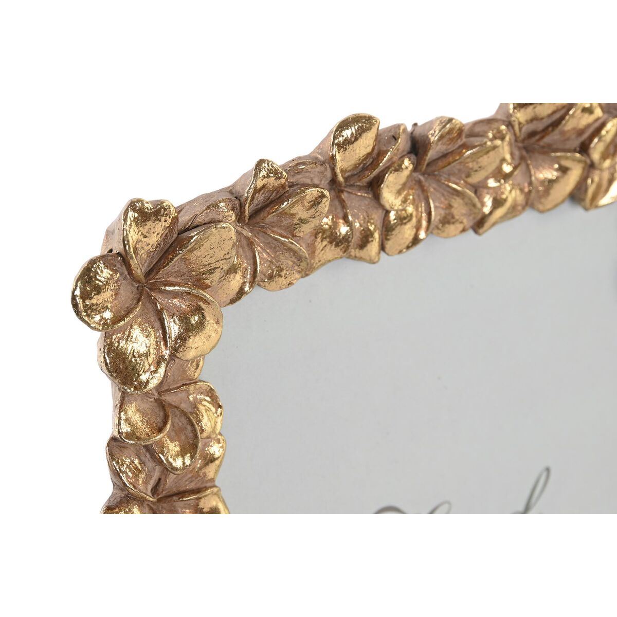 Photo frame DKD Home Decor 18 x 2,6 x 22,7 cm Golden Resin Flowers