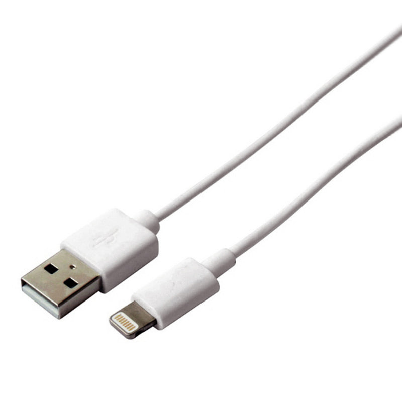 Cable USB a Lightning KSIX compatible con Apple Blanco
