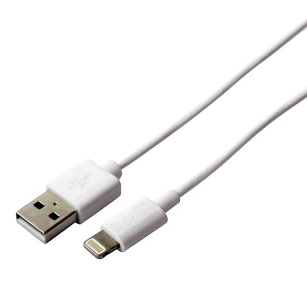 Cable USB a Lightning KSIX compatible con Apple Blanco