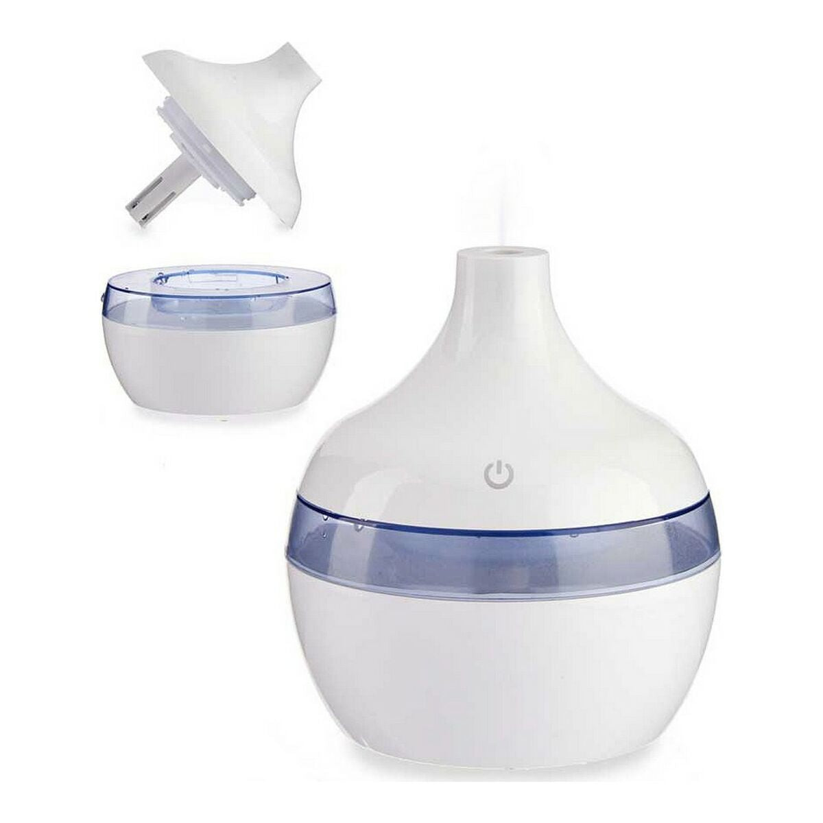 Aroma Diffuser Humidifier with Multicolour LED White Plastic (11 x 11