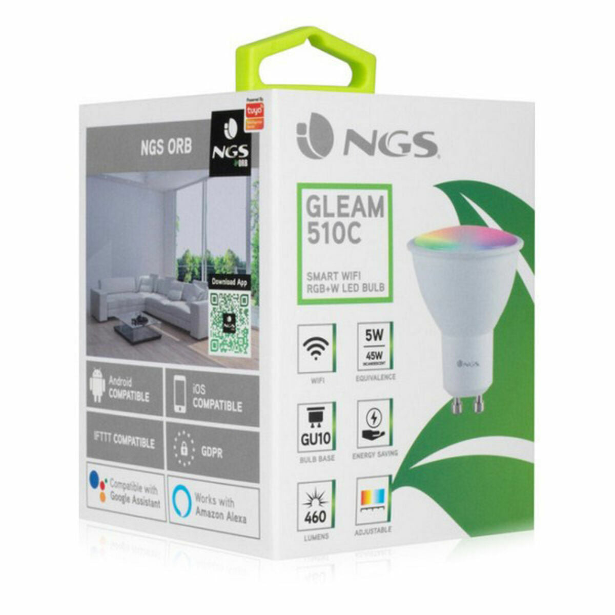 LED lamp NGS GLEAM 510C RGB LED GU10 5W