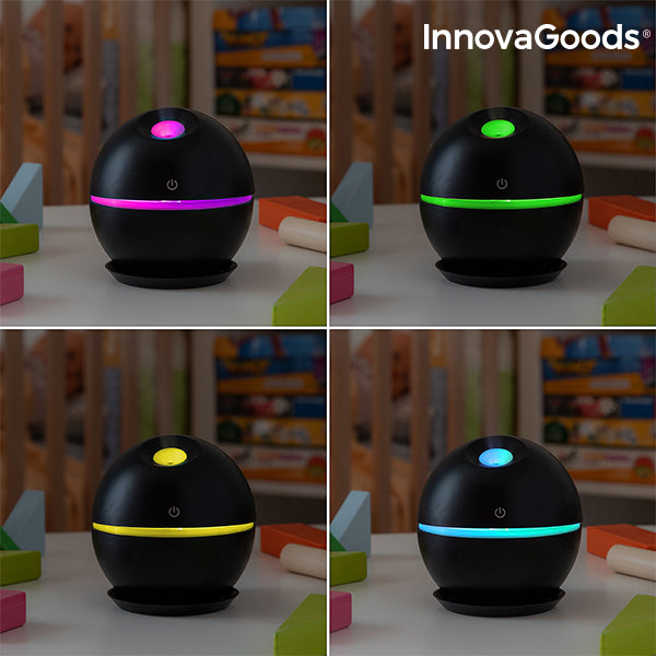 Mini humidificador difusor de aromas negro InnovaGoods