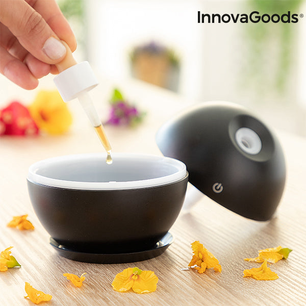 Mini humidificador difusor de aromas negro InnovaGoods