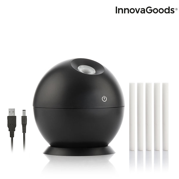 Mini humidificador difusor de aromas negro InnovaGoods