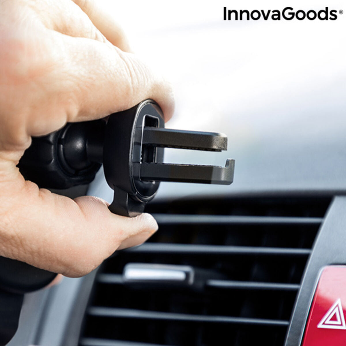 Soporte para móvil con cargador inalámbrico para coche Wolder InnovaGoods