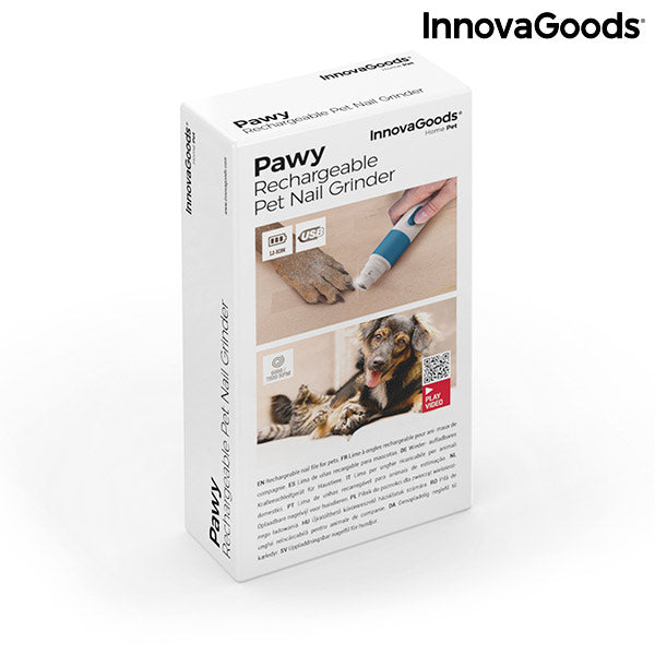Lima de uñas recargable para mascotas Pawy InnovaGoods