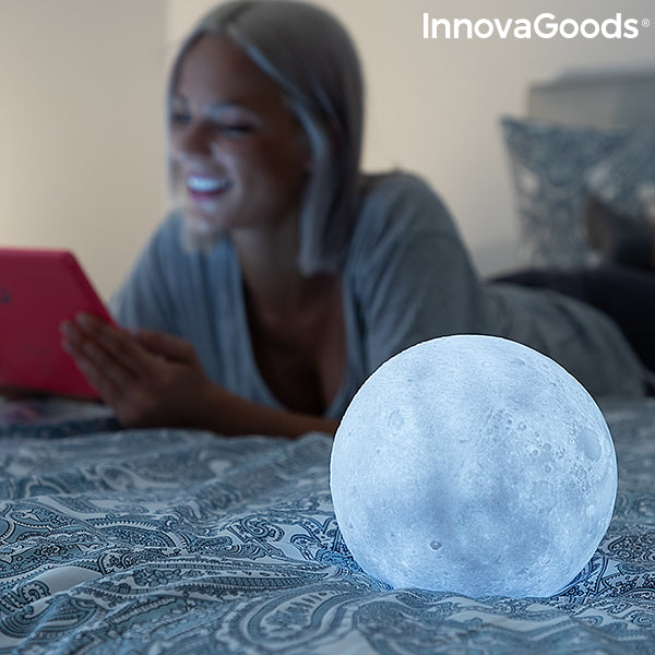 Lámpara de luna LED recargable Moondy InnovaGoods