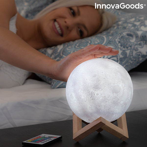 Lámpara de luna LED recargable Moondy InnovaGoods