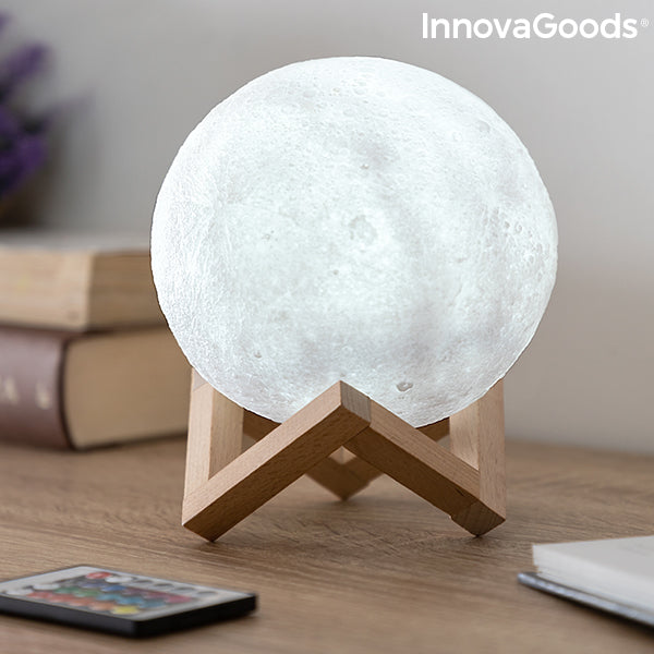 Lámpara de luna LED recargable Moondy InnovaGoods