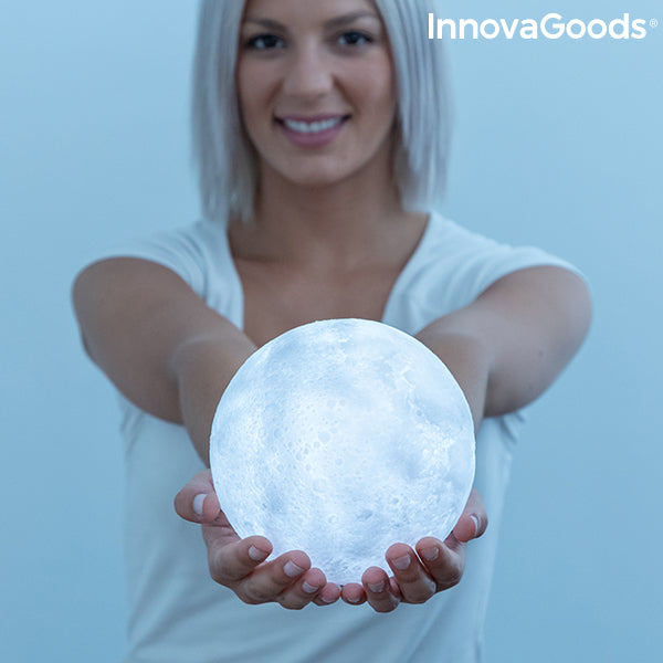Lámpara de luna LED recargable Moondy InnovaGoods