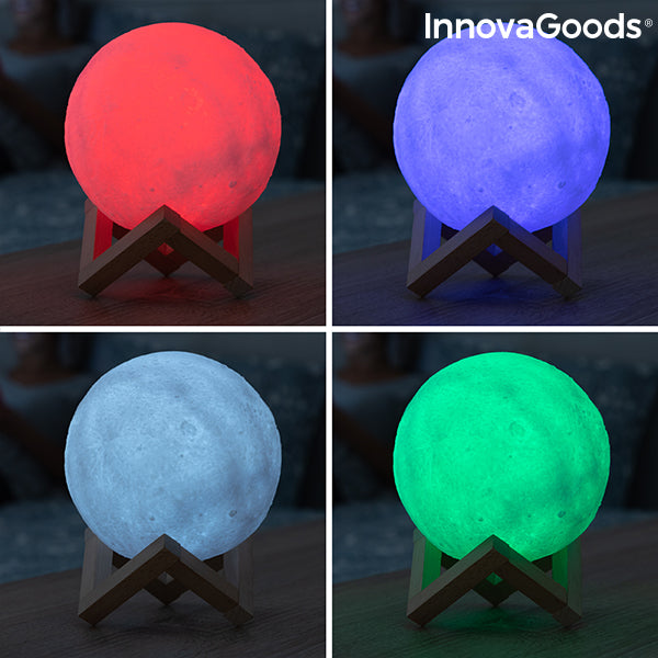 Lámpara de luna LED recargable Moondy InnovaGoods