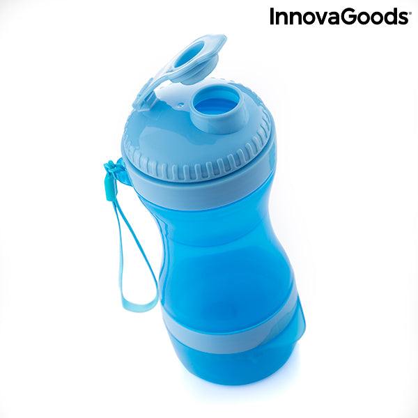 Bouteille 2 en 1 avec récipients pour eau et nourriture pour animaux Pettap