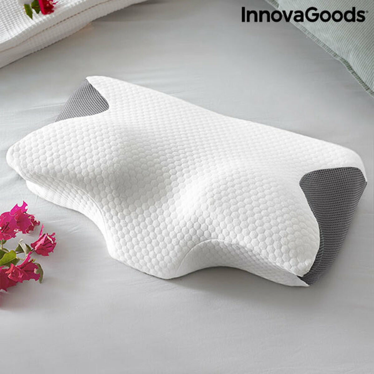 Almohada cervical viscoelástica con contornos ergonómicos Conforti InnovaGoods