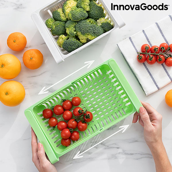 Organiseur de réfrigérateur réglable Friwer InnovaGoods 2 unités