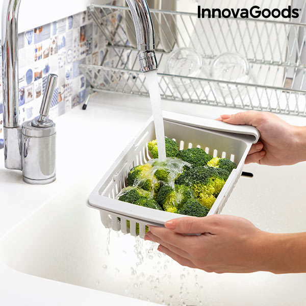 Organiseur de réfrigérateur réglable Friwer InnovaGoods 2 unités