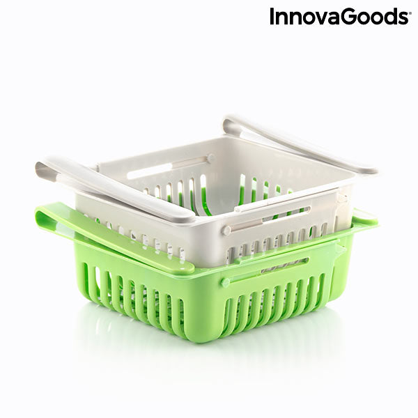 Organiseur de réfrigérateur réglable Friwer InnovaGoods 2 unités