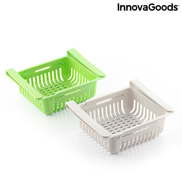Organiseur de réfrigérateur réglable Friwer InnovaGoods 2 unités