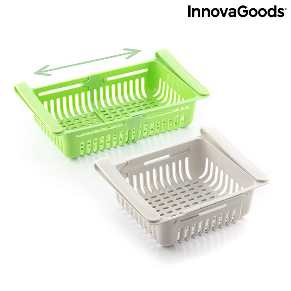 Organiseur de réfrigérateur réglable Friwer InnovaGoods 2 unités
